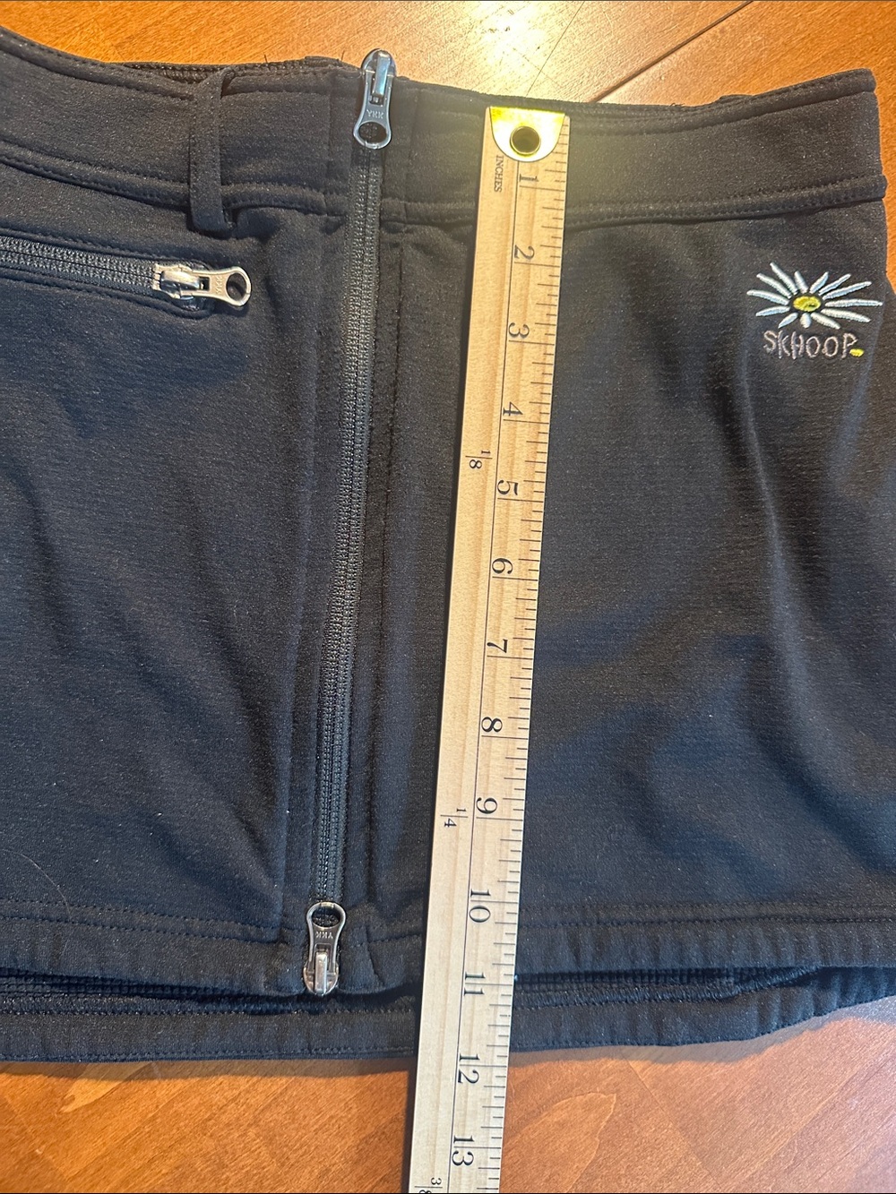 SKHOOP Black Zip-Front Skirt - Picture 10 of 10